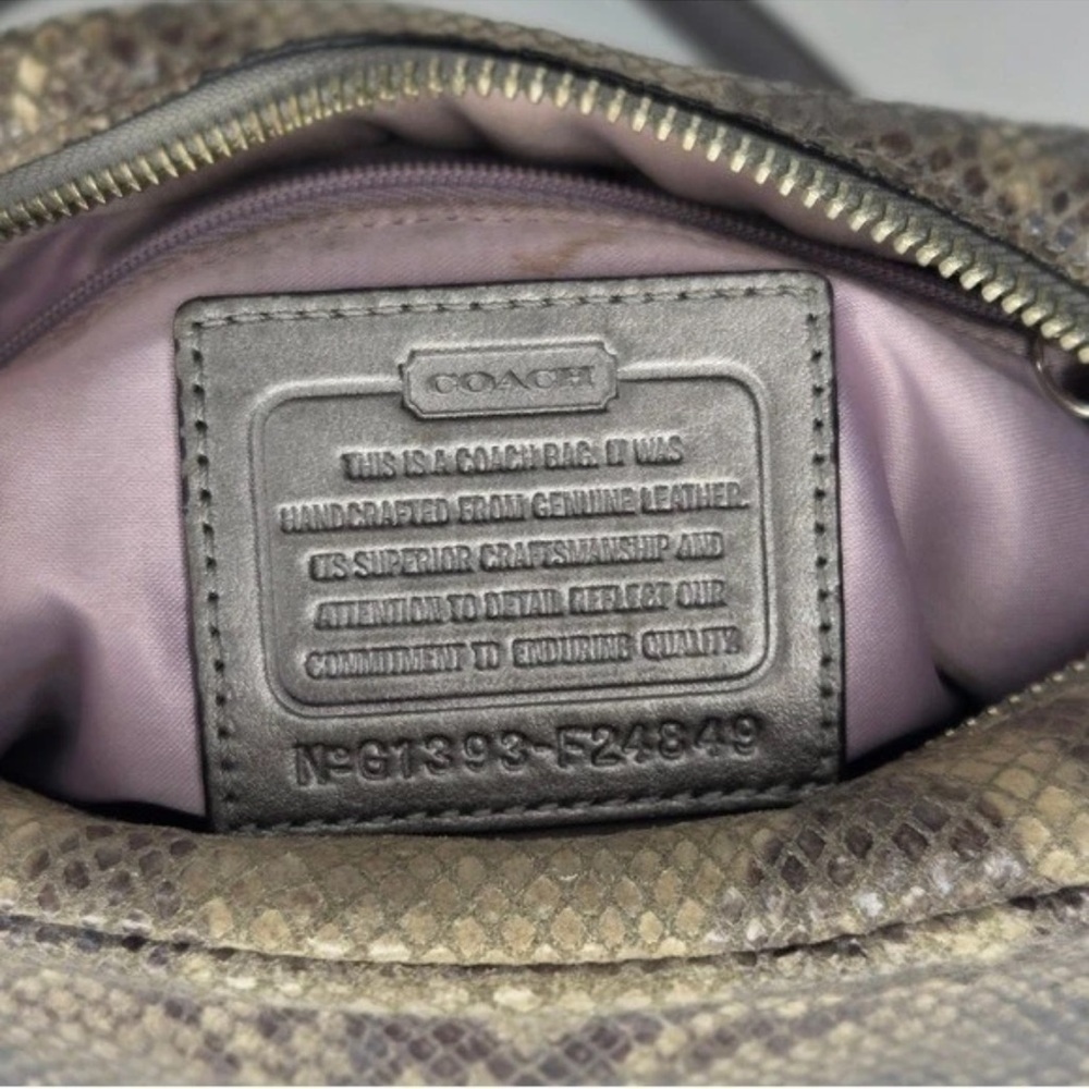 Coach Campbell Exotic Python Snakeskin Print Leather Crossbody Camera Bag $398 - Picture 5 of 12